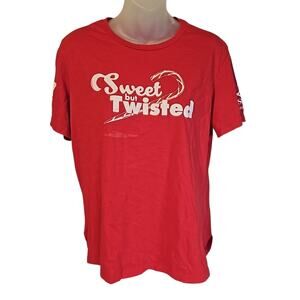 Grunt Style Sweet but Twisted Red Graphic T Shirt Women's Large